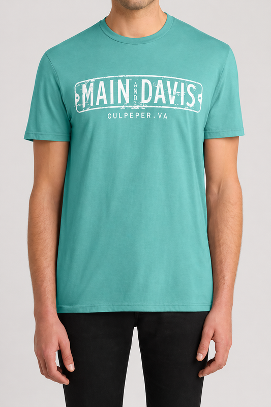 Main & Davis T-Shirt in Eucalyptus