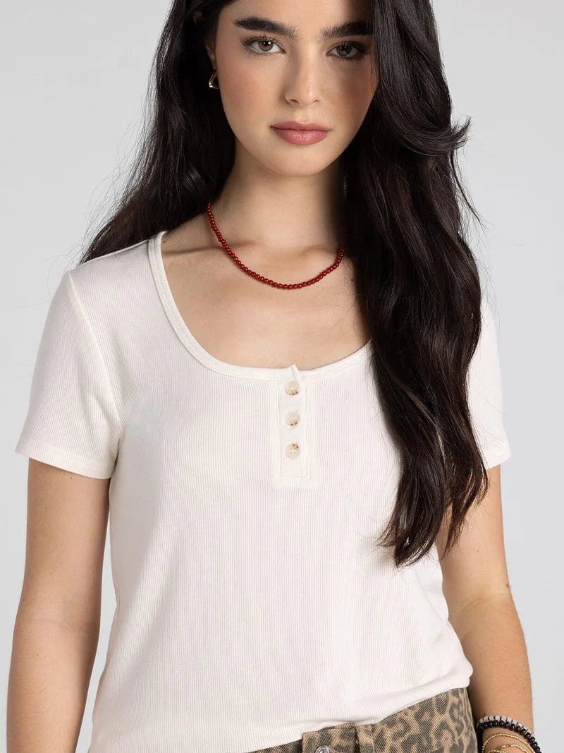 Evanore Top in Eggnog