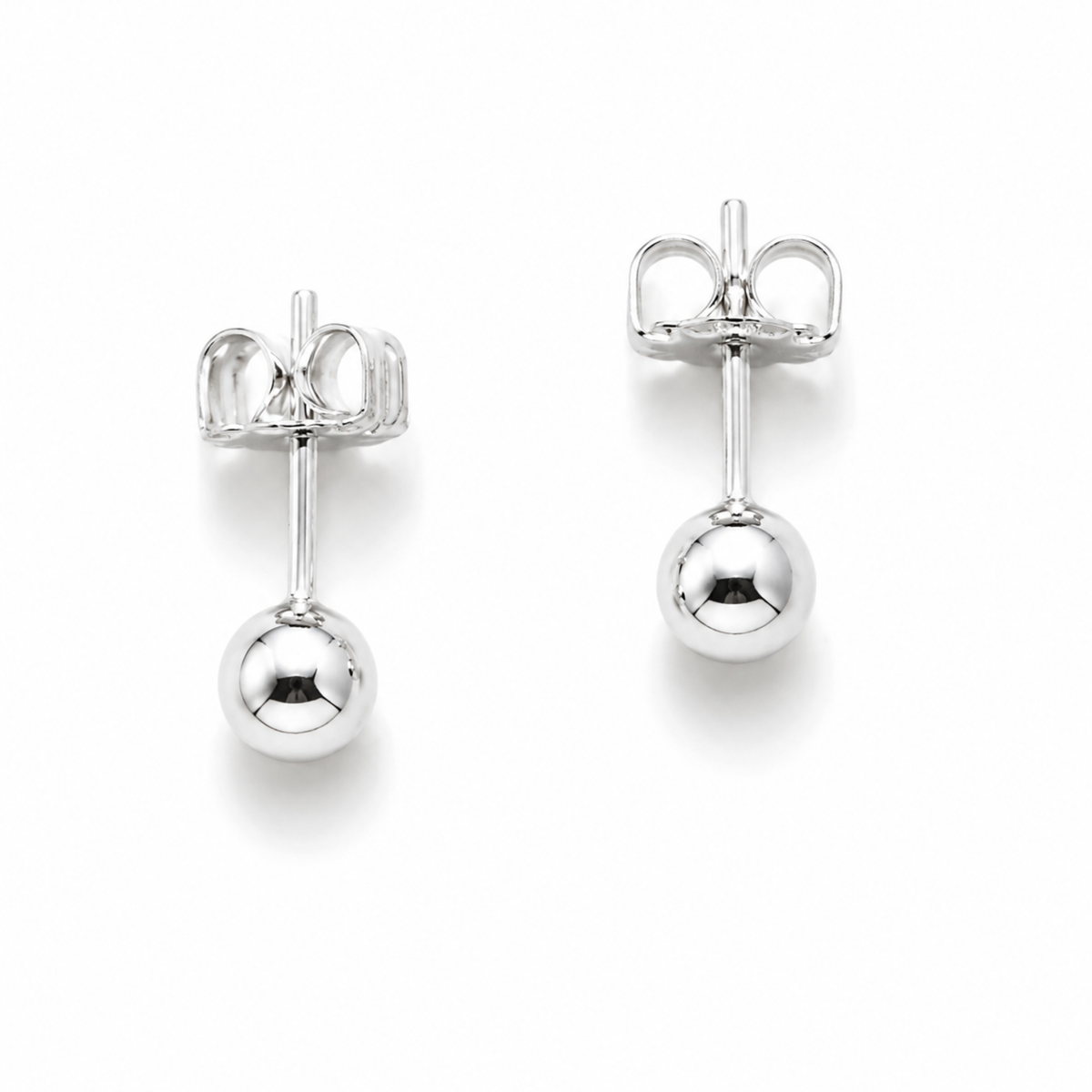 5mm Ball Stud Earrings in Sterling Silver