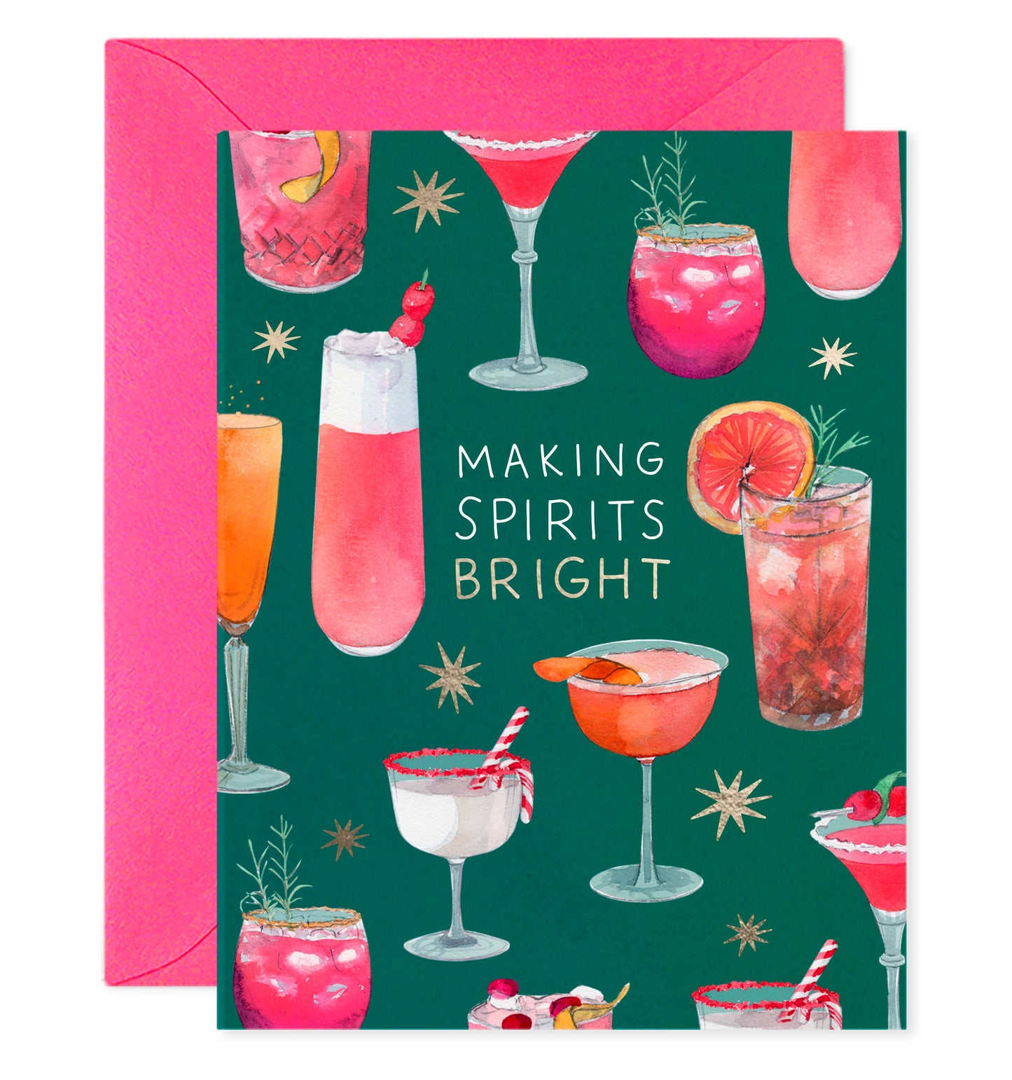 Making Spirits Bright Boxed Set of 6 Holiday Greeting Cards