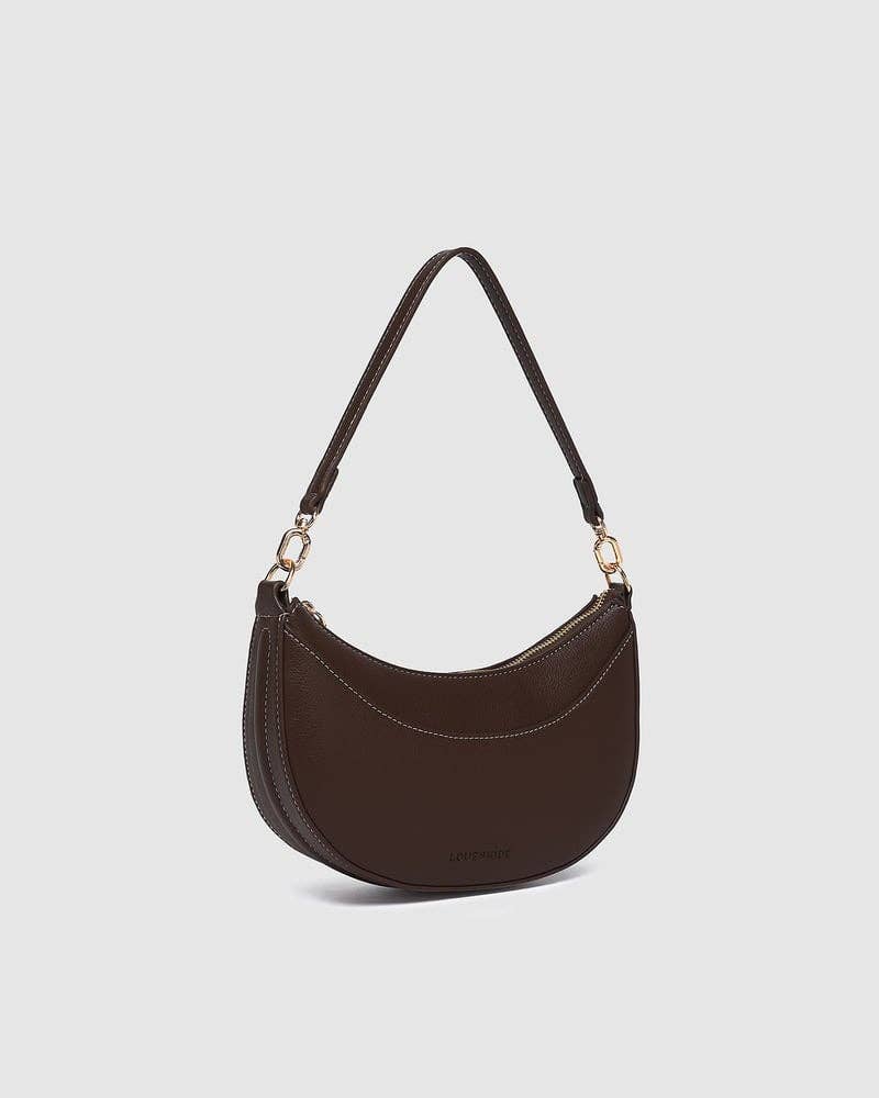 Claudia Shoulder Bag in Chocolate