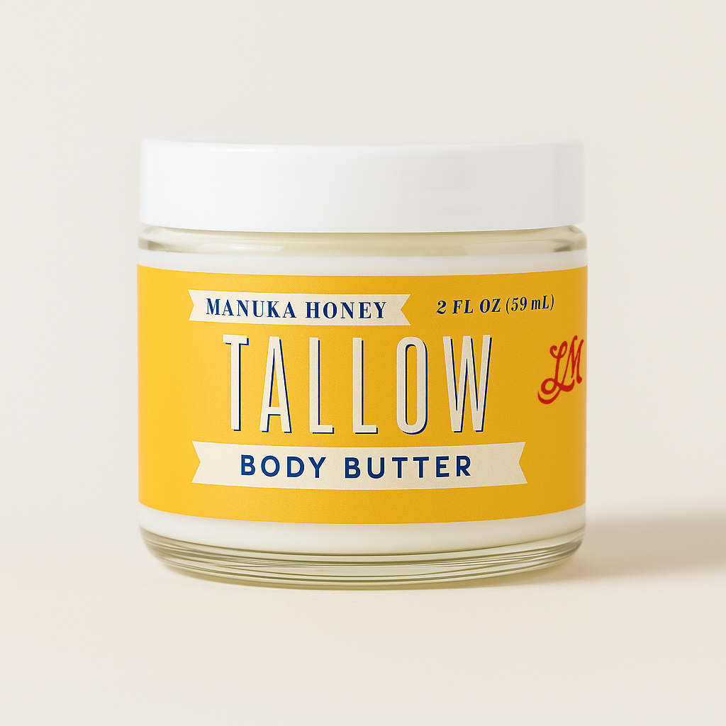 Manuka Honey + Rosehip Tallow Body Butter