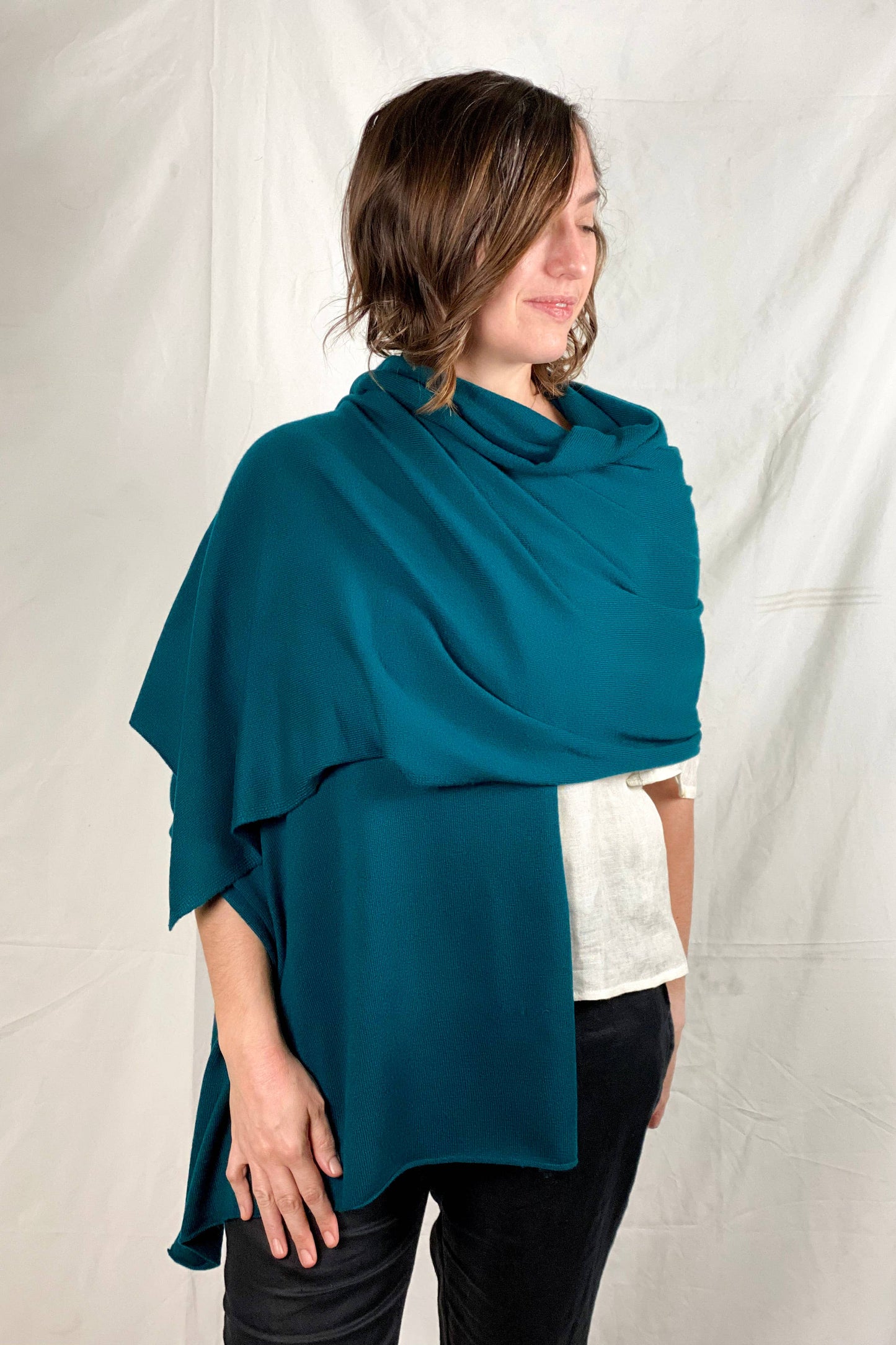 Cashmere Scarf/Wrap Pine Green