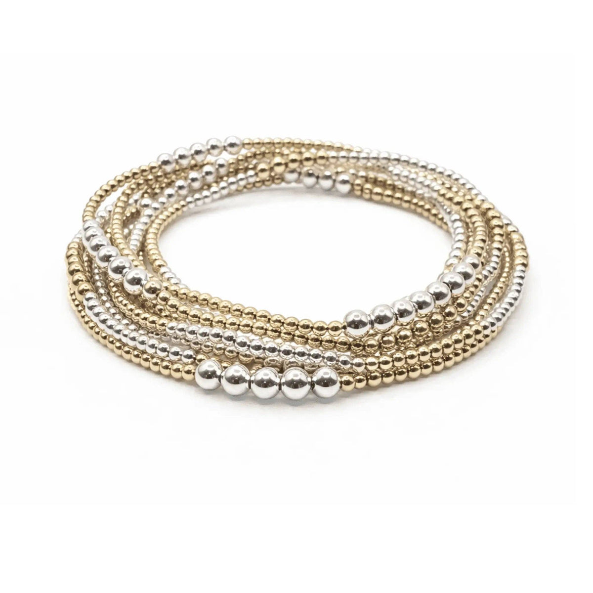 Hamptons Mixed Metal Beaded Bracelet