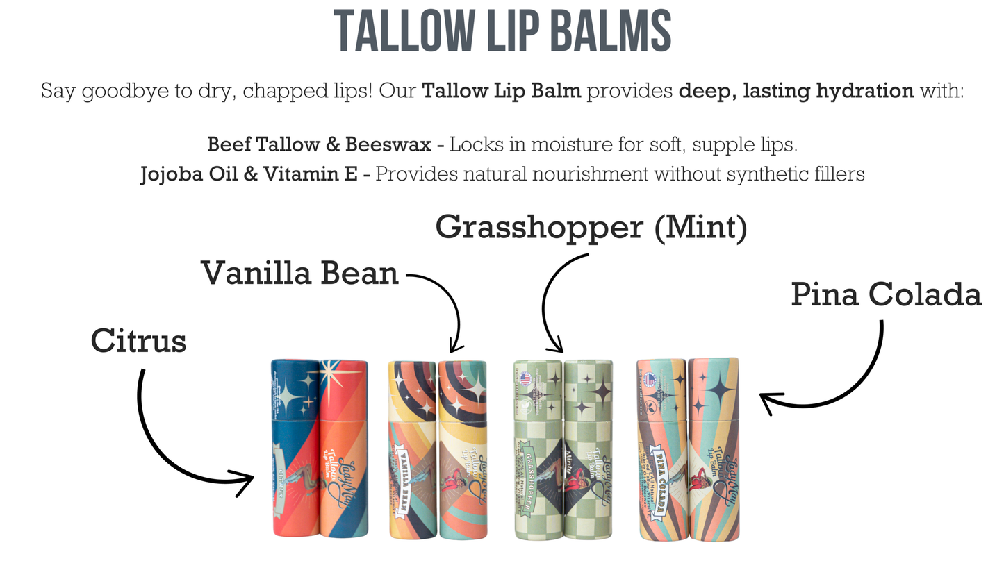 Tallow Lip Balm - Vanilla Bean