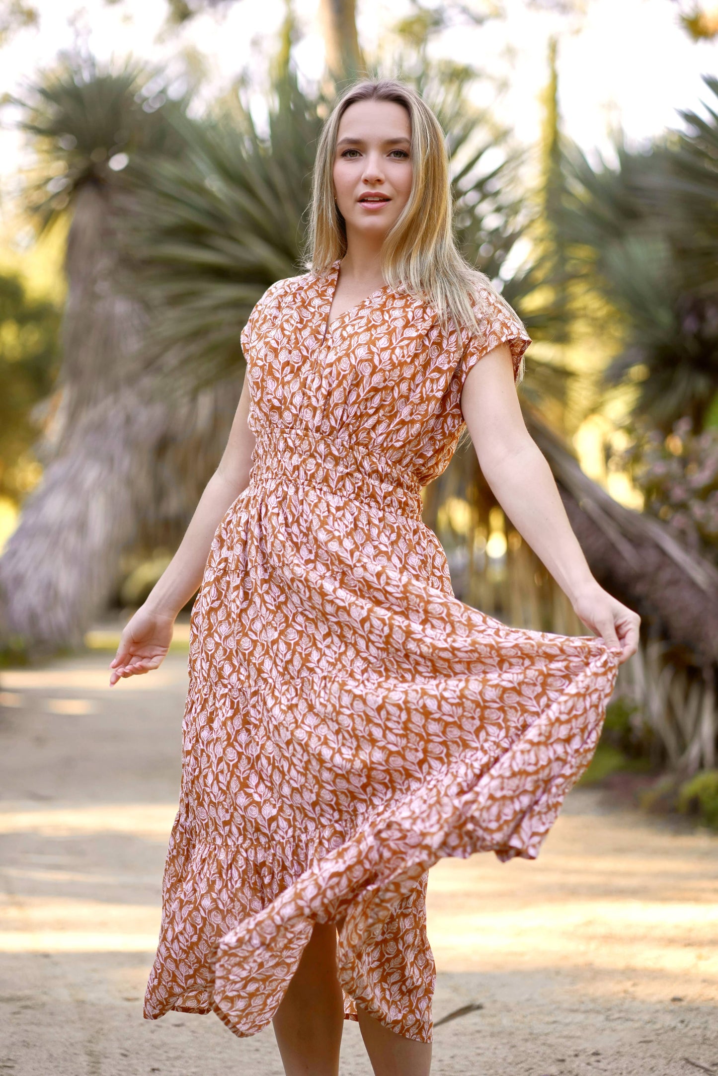 Camille Maxi Dress in Mocha