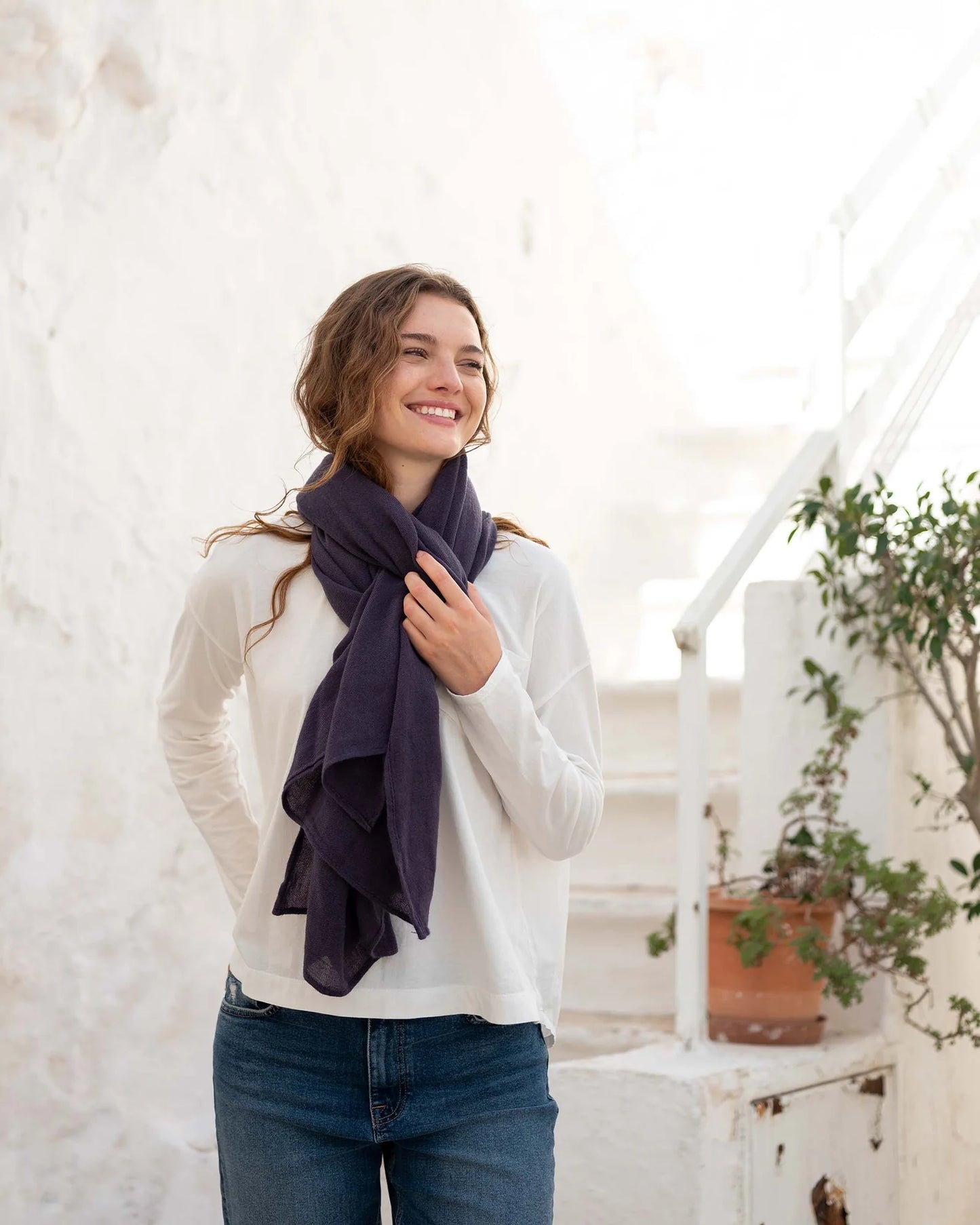 GoLightly Scarf in Navy