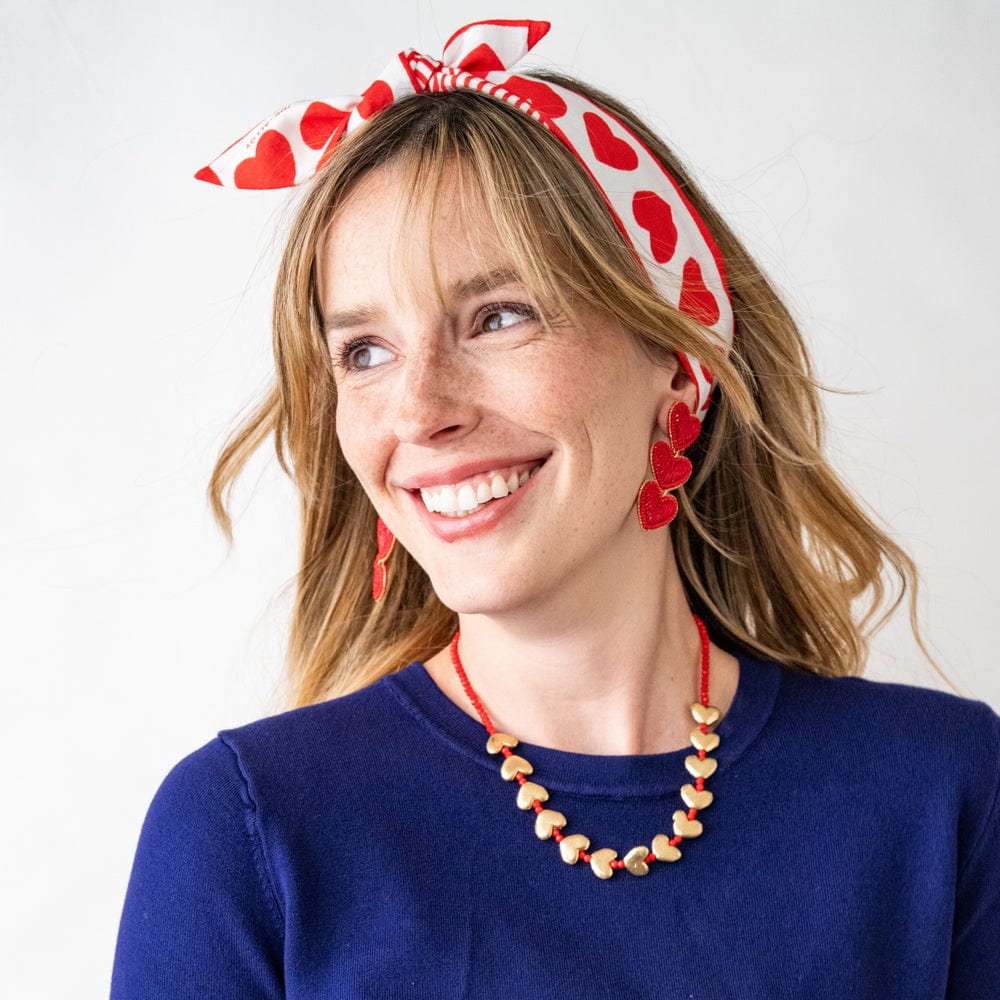 Haddie 3 Heart Stud Earrings