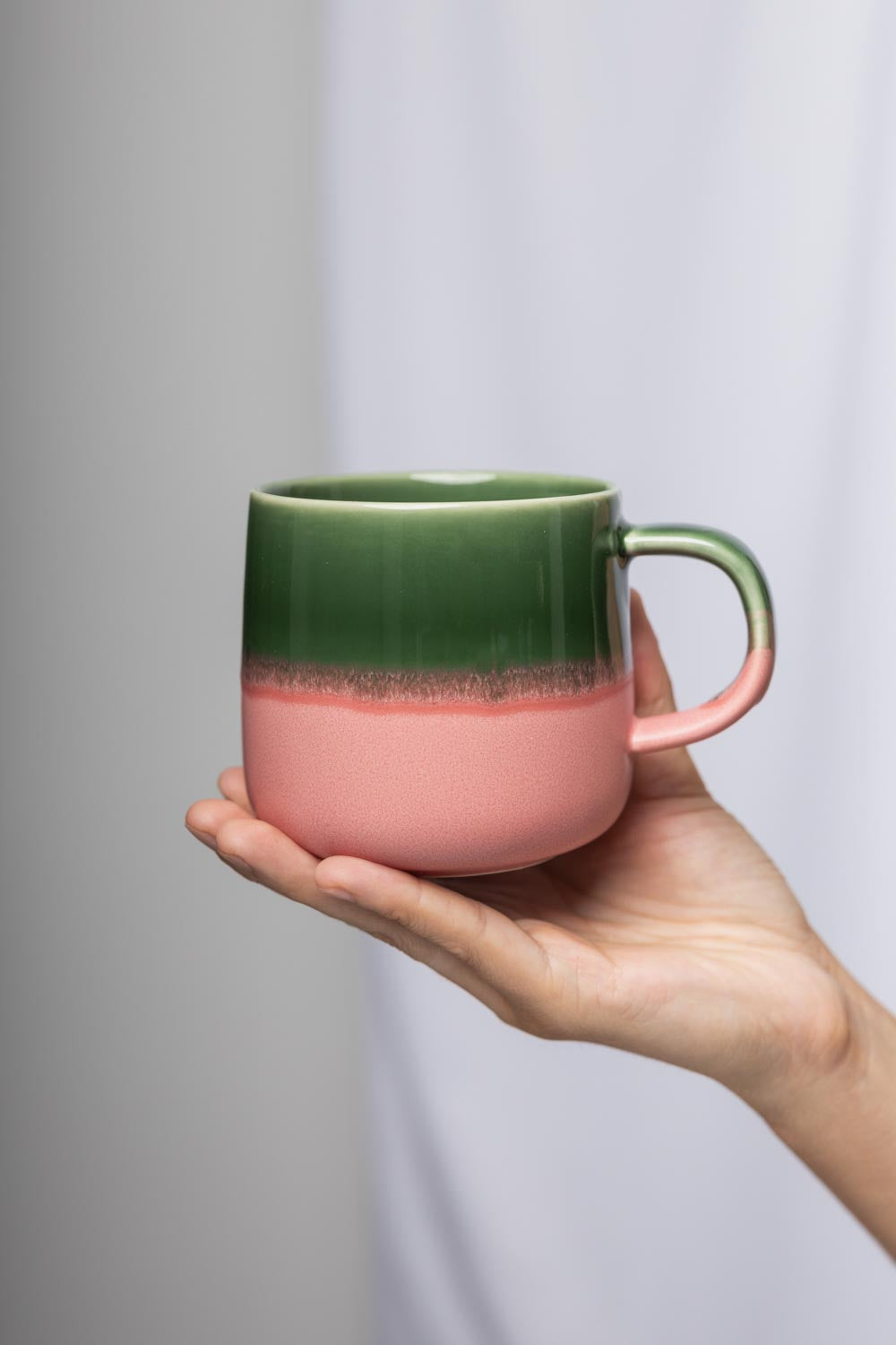 Industrial Mug in Pink & Green