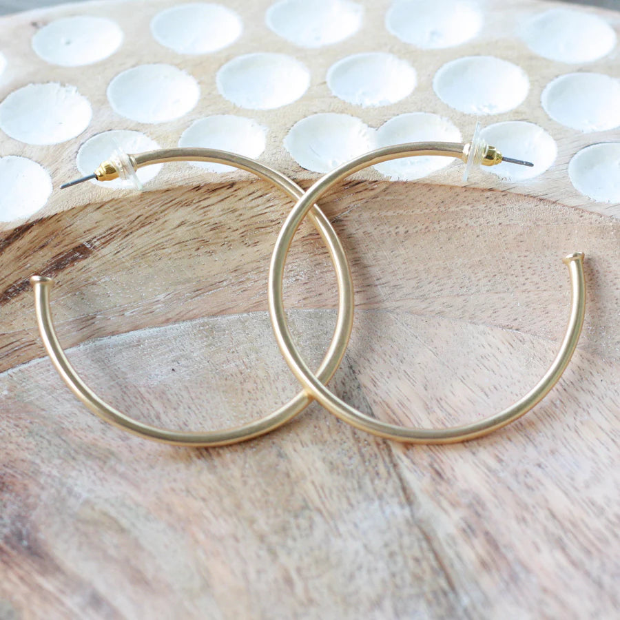 Skinny Everyday Gold Hoops