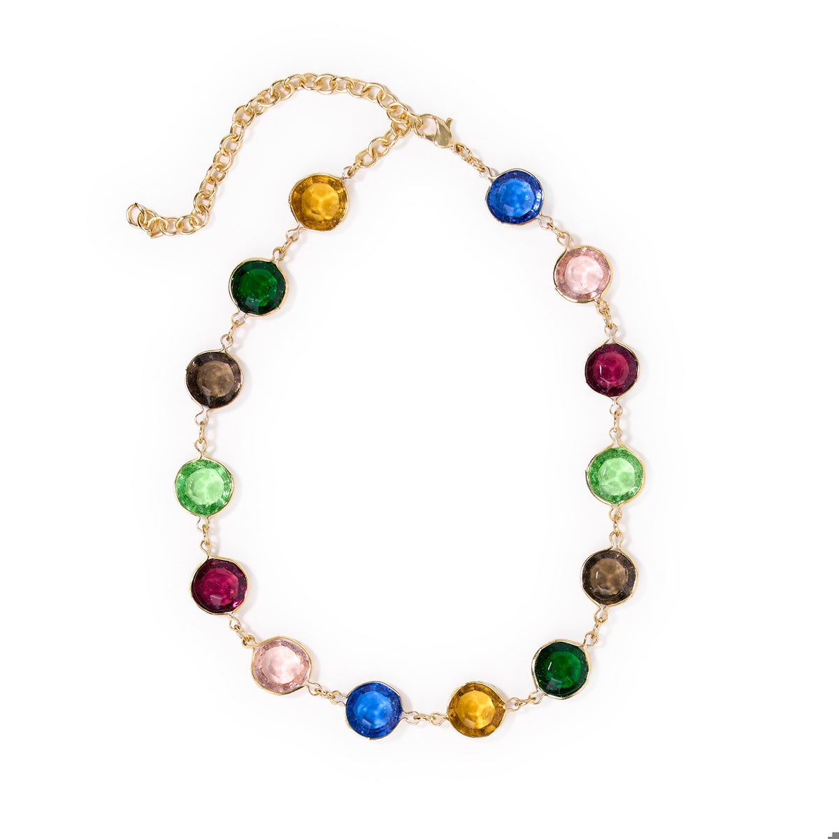 Jocelyn Multicolor Glass Necklace by INK + ALLOY