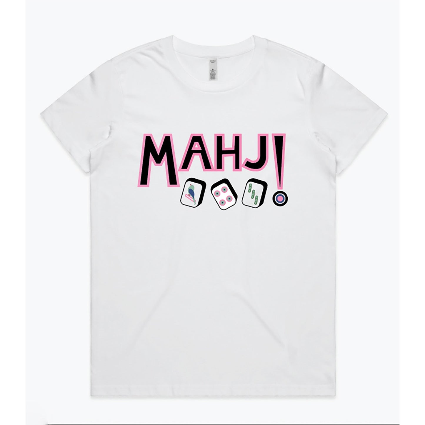 Kiki Mahjong Tee in Natural by INK + ALLOY