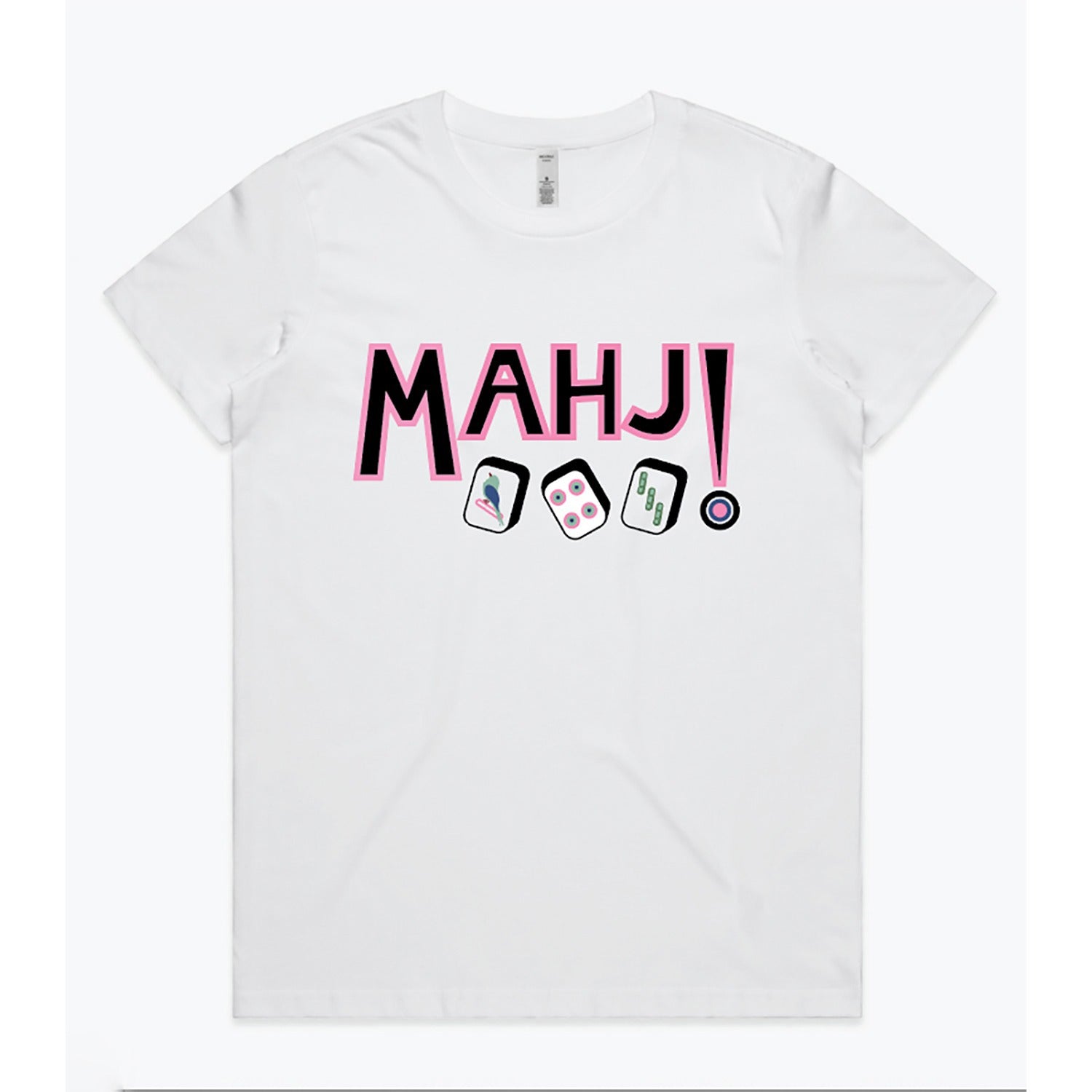 Kiki Mahjong Tee in Natural by INK + ALLOY