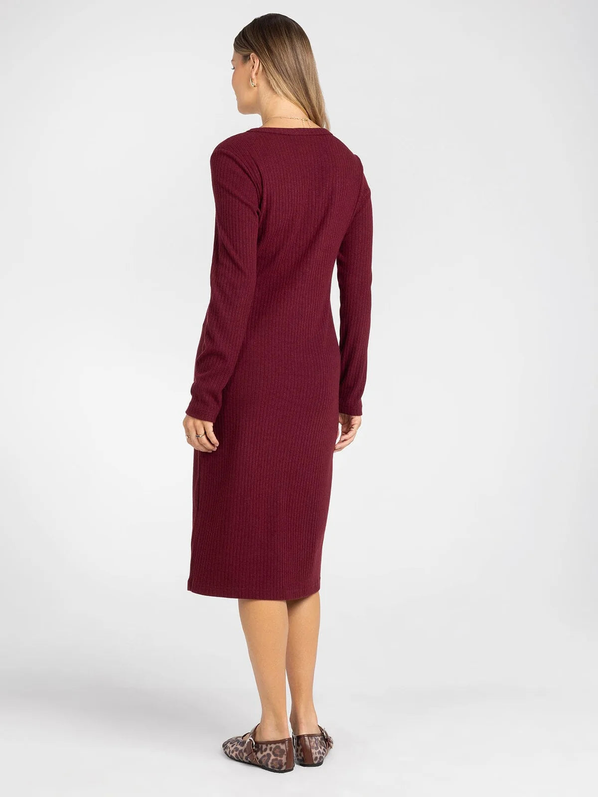 Larsen Dress in Burgundy