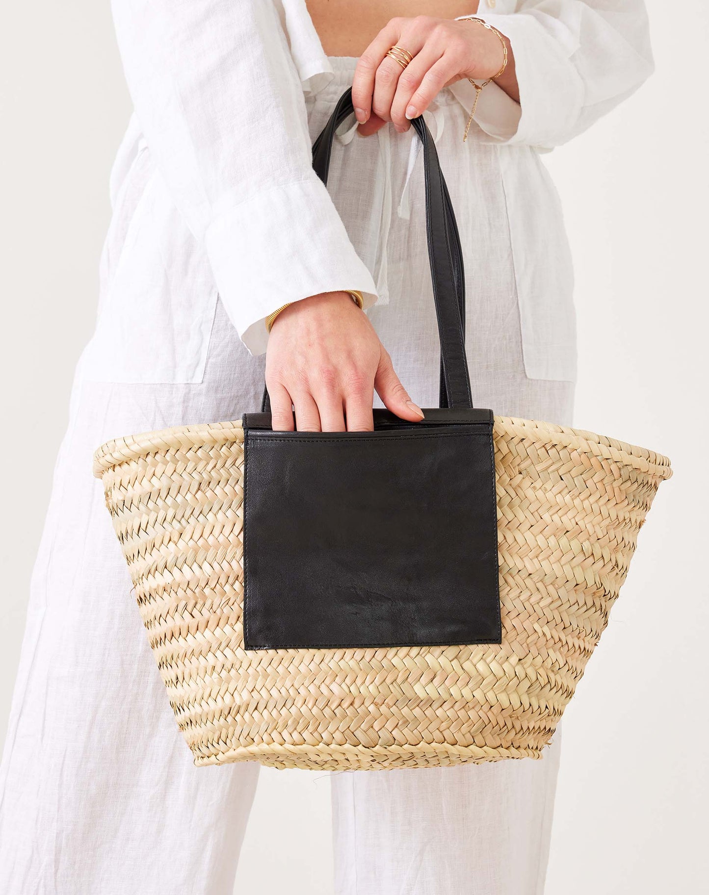 Marrakech Market Basket in Black (2 sizes)