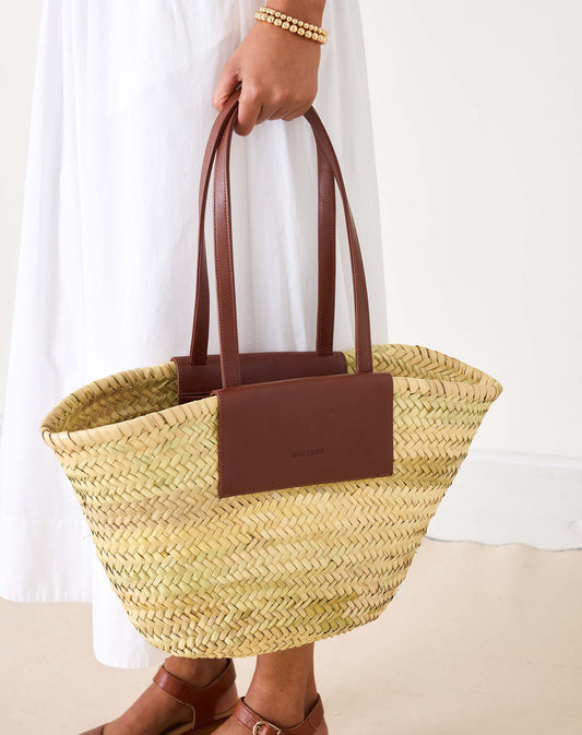Marrakech Market Basket in Dark Brown (2 Sizes)