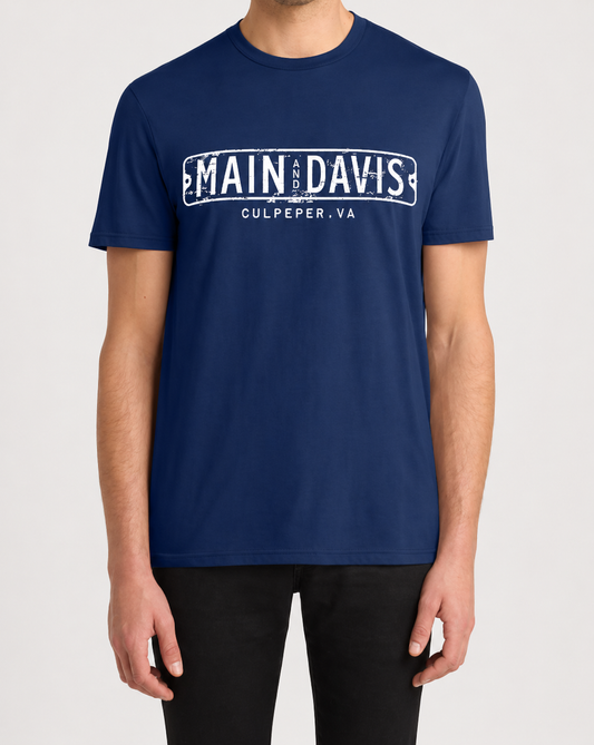 Main & Davis T-Shirt in Navy