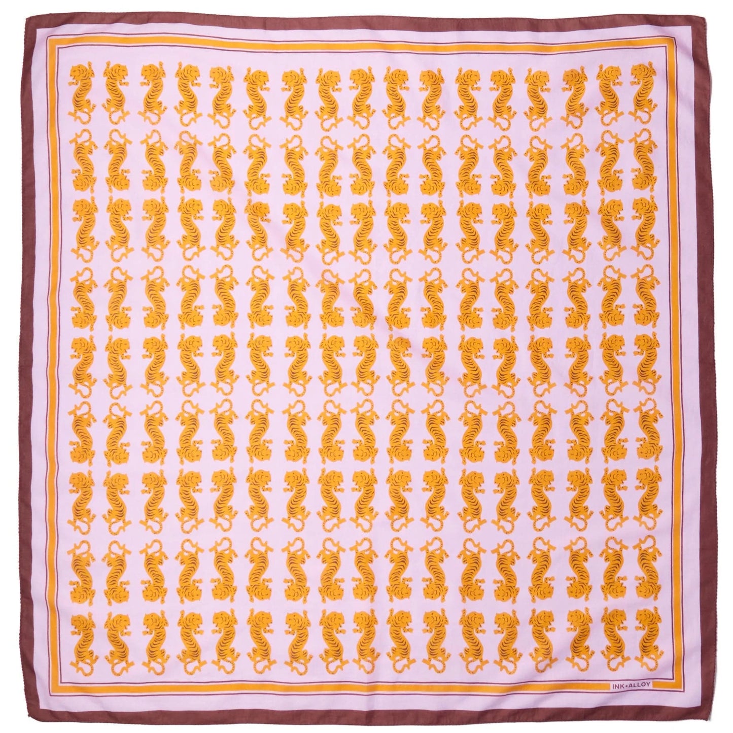 Olivia Square Scarf in Tiger Print