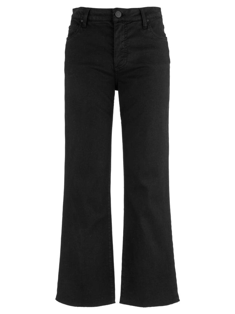Kelsey Ankle Flare Jeans in Black
