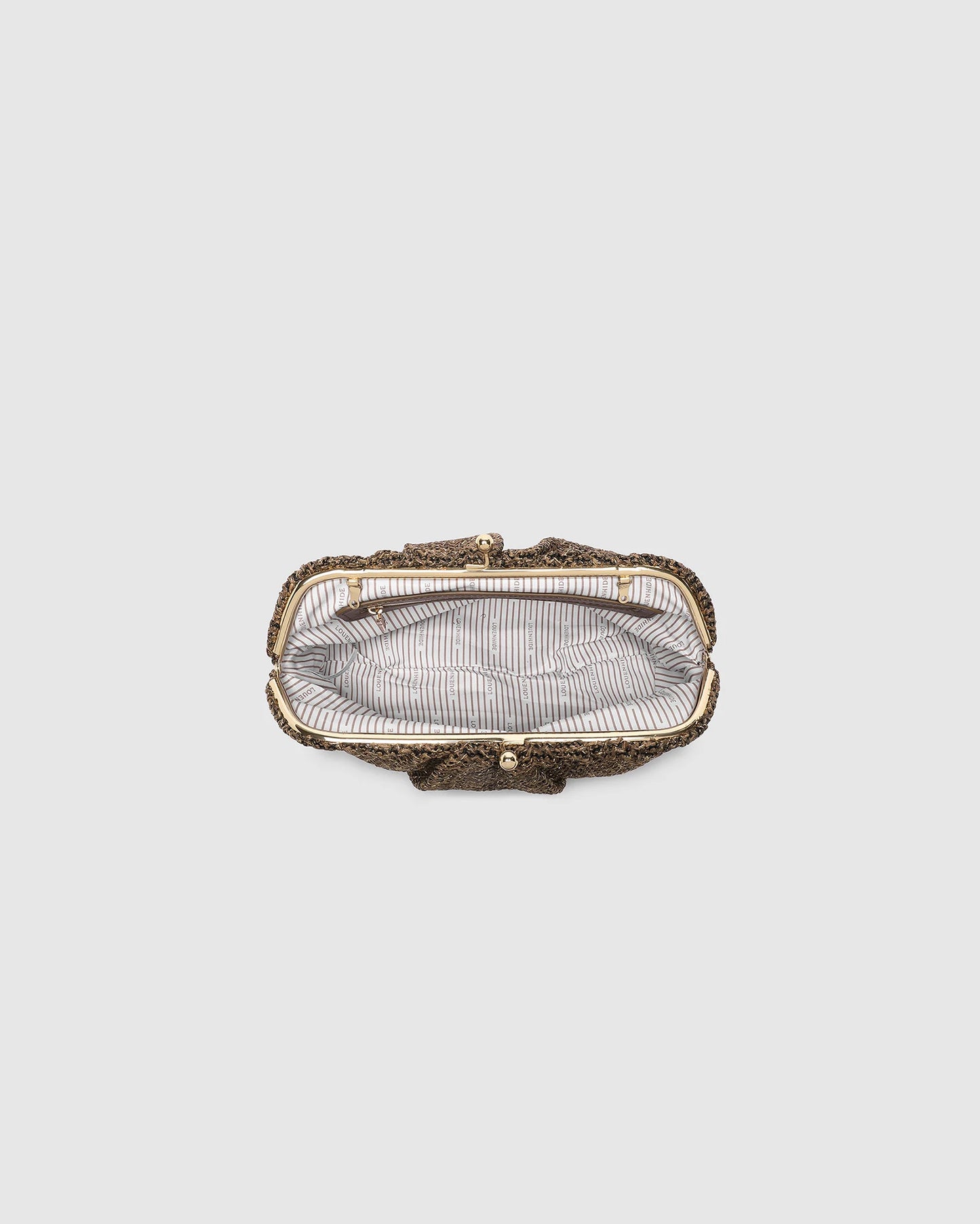 Goldie Clutch - Chocolate Knit