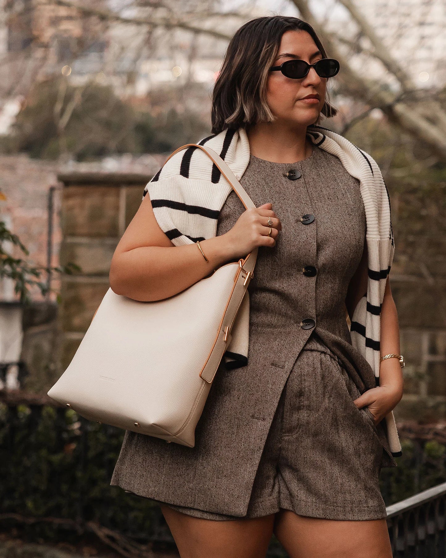 Audrey Bucket Bag – Vanilla