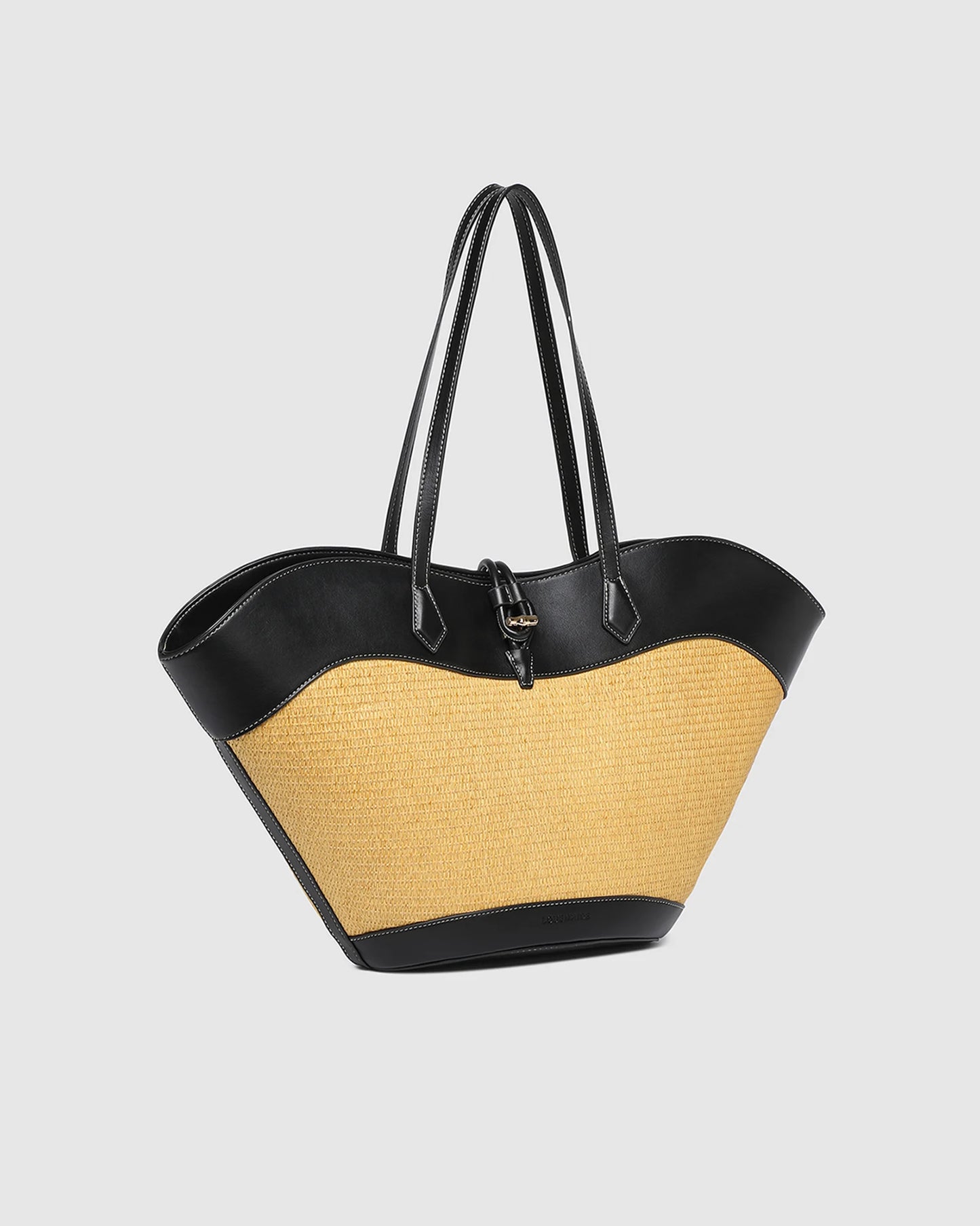 Malta Tote Bag - Raffia Black
