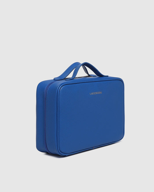 Georgia Toiletry Case in Ocean Blue