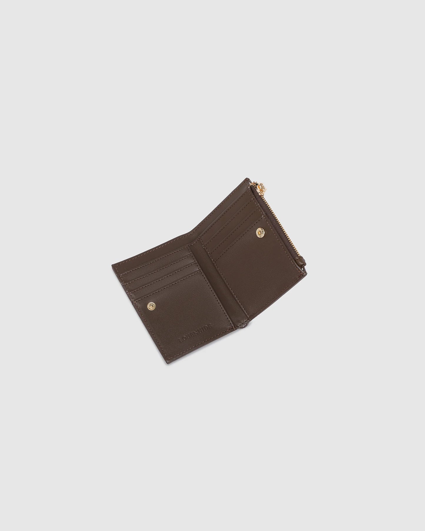Lily Woven Wallet – Chocolate
