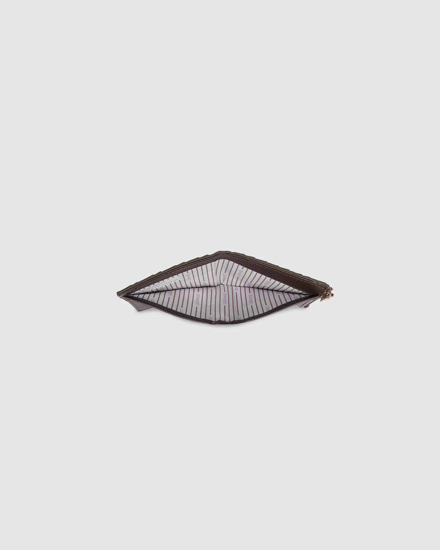 Lily Woven Wallet – Chocolate