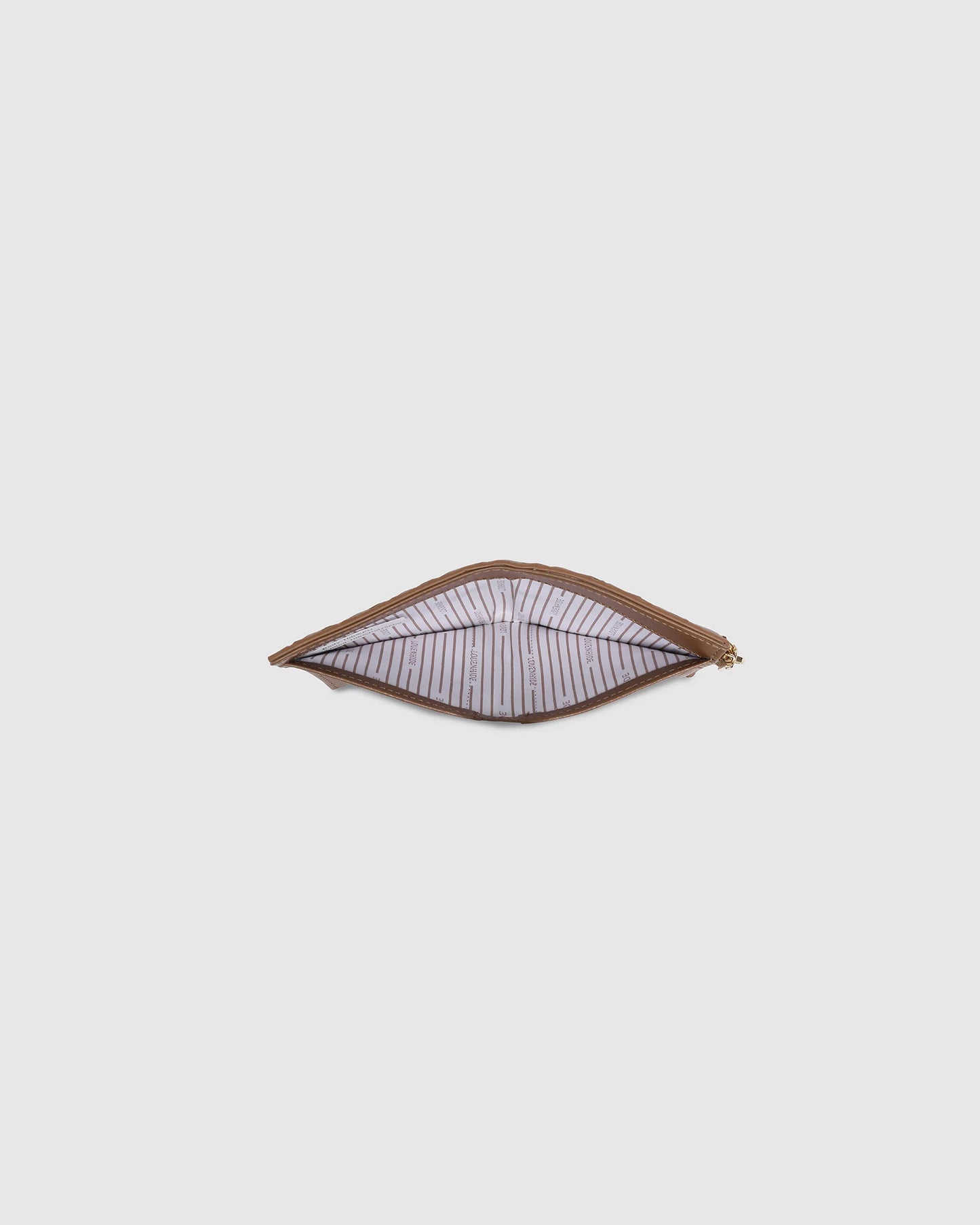 Lily Woven Wallet – Tan