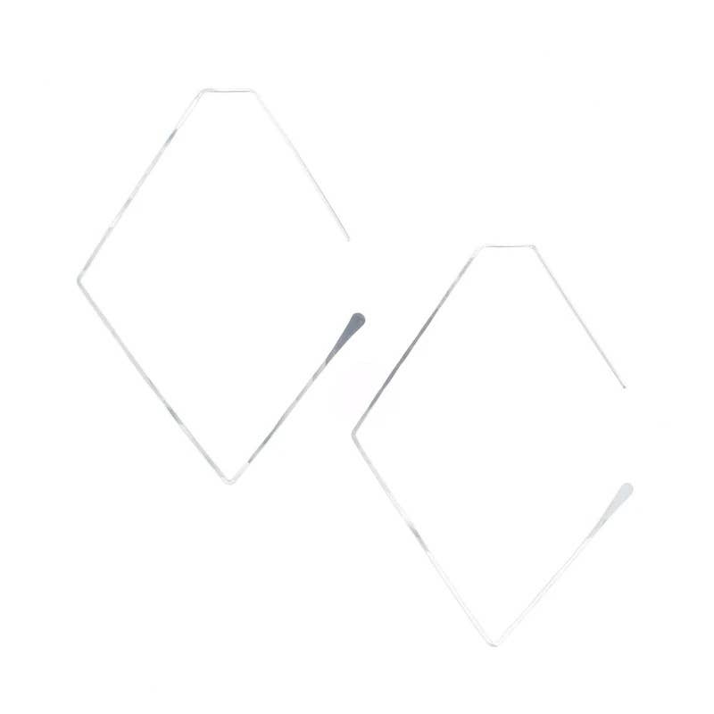 Haven Hoop Earrings in Silver