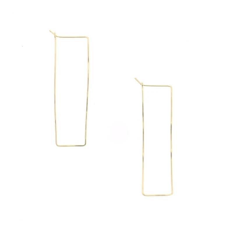Highwire Hoop Earrings in Gold