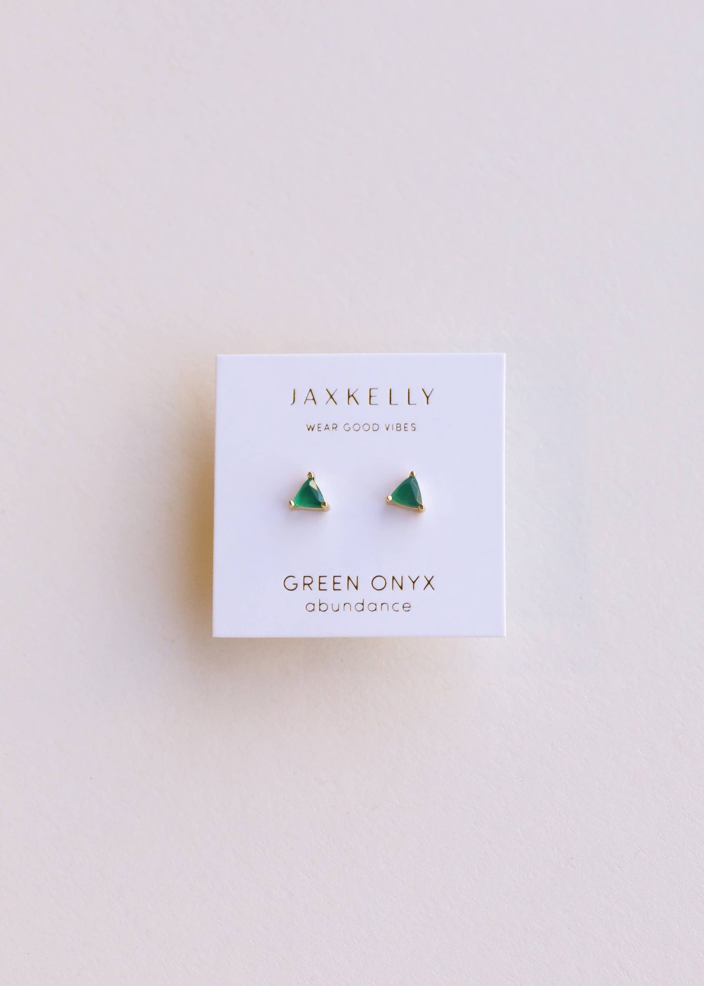 Mini Energy Gem - Green Onyx - Earring