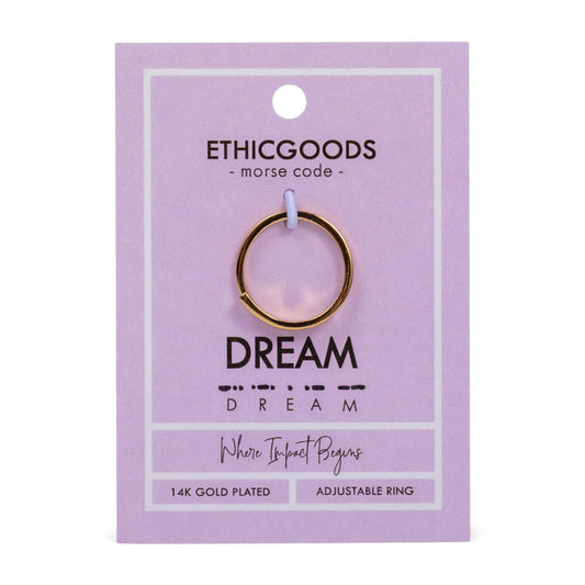 Morse Code Ring - Stamped | DREAM: Dream