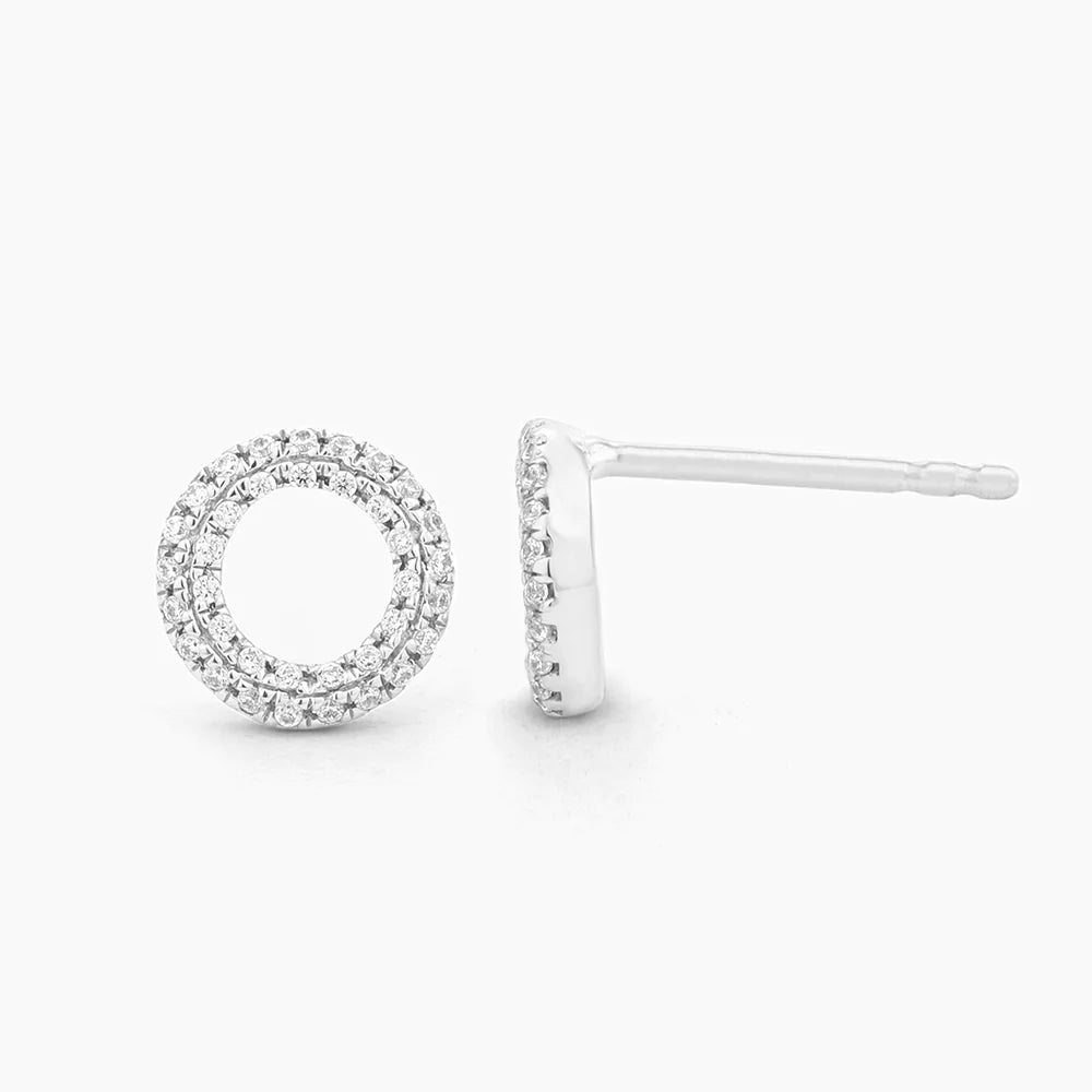 Sealed with a Kiss Studs in Silver