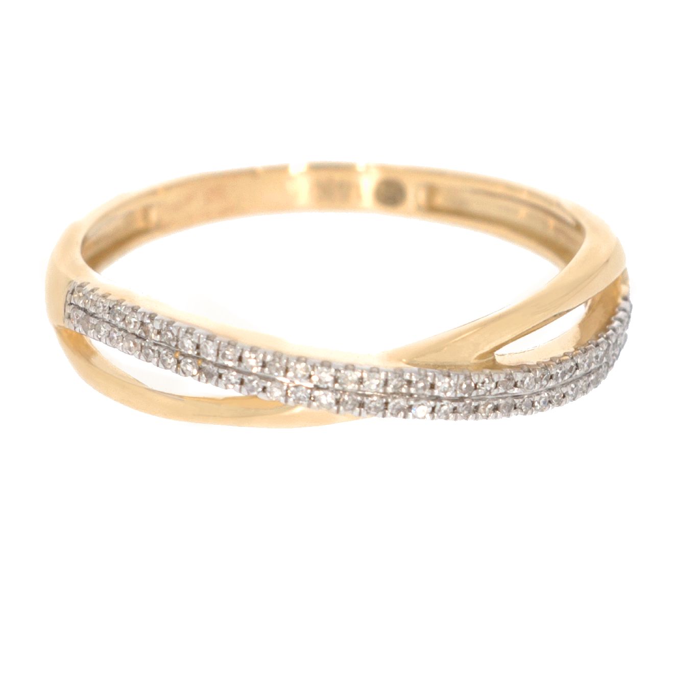 Crisscross Ring in Gold
