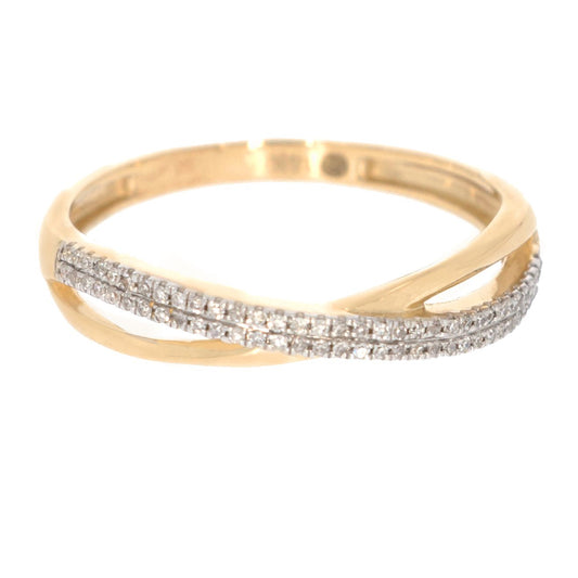 Crisscross Ring in Gold