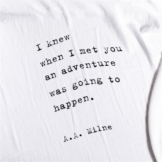 Organic Swaddle Blanket: A.A. Milne